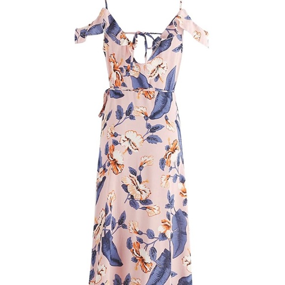 Floral Sleeveless Wrap Maxi Dress - Picture 4 of 14